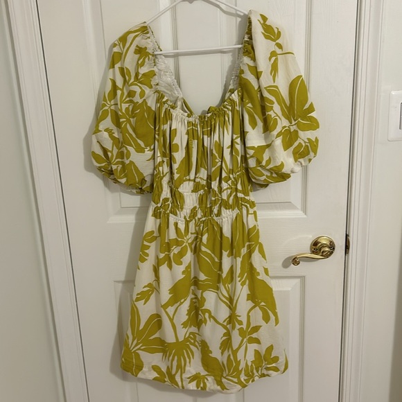 Anthropologie Maeve Feliciana Tropical Floral Mini Open Back Dress New Size XL - Picture 7 of 13